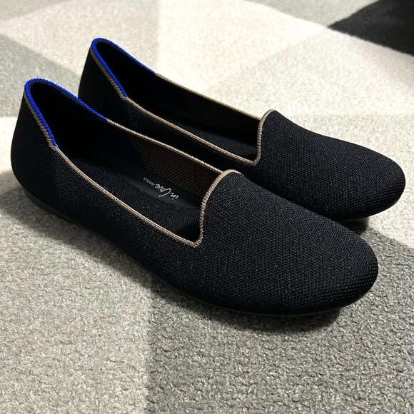 Rothy's Shoes - NWOT Rothy's Black Knit Lounge Loafers Women's Size 8